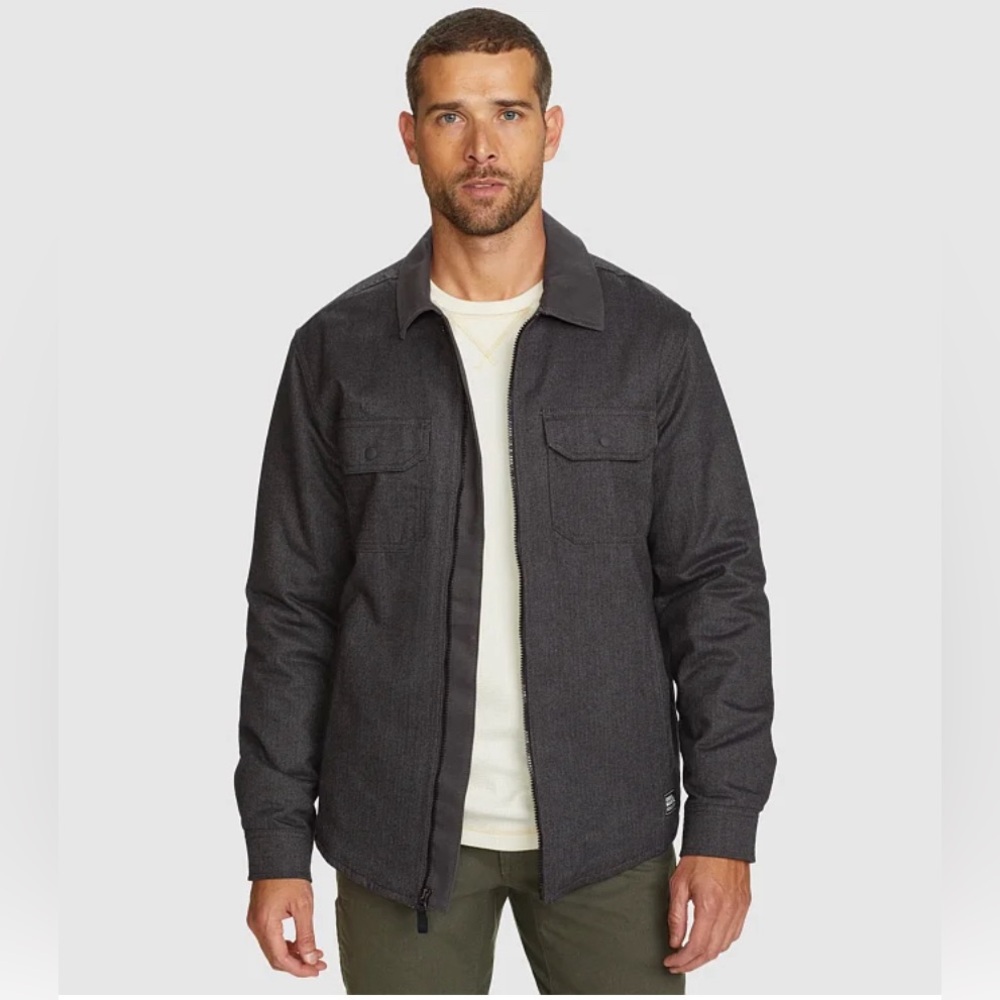 NWT! Eddie Bauer Men’s Shearling Shacket XLT
